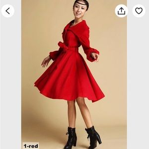 *BLACK* Vintage-Inspired Princess Swing Coat from Xiaolizi, size S (US 6)